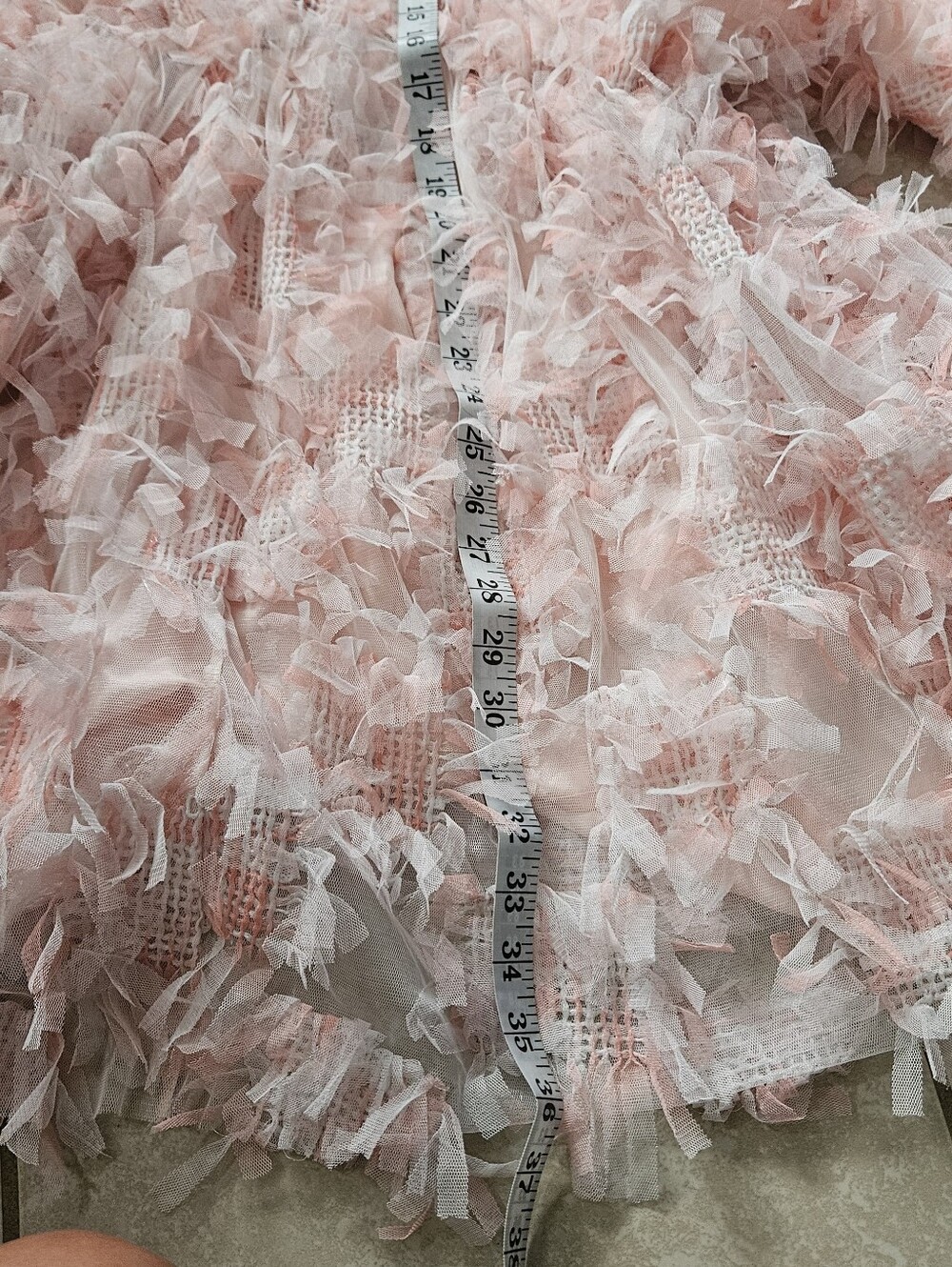 Asos Pink Feather-Texture V-Neck Mini Dress - Picture 7 of 8